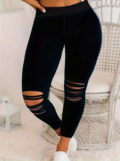 ensfargede leggings