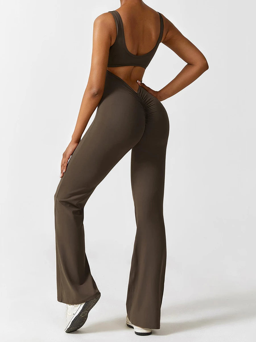 Vibeke™ Backless Flare Jumpsuit