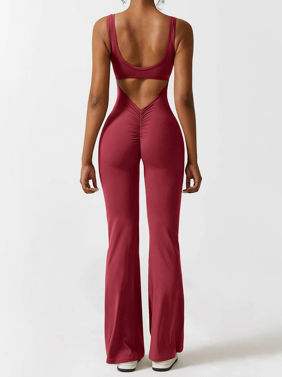 Vibeke™ Backless Flare Jumpsuit