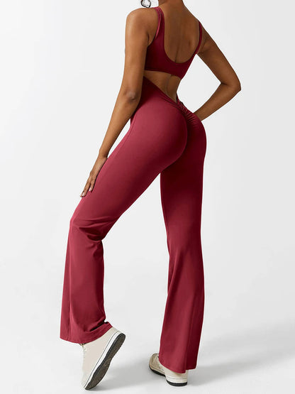 Vibeke™ Backless Flare Jumpsuit