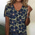 Vintage Bluse med Blomstrete Trykk