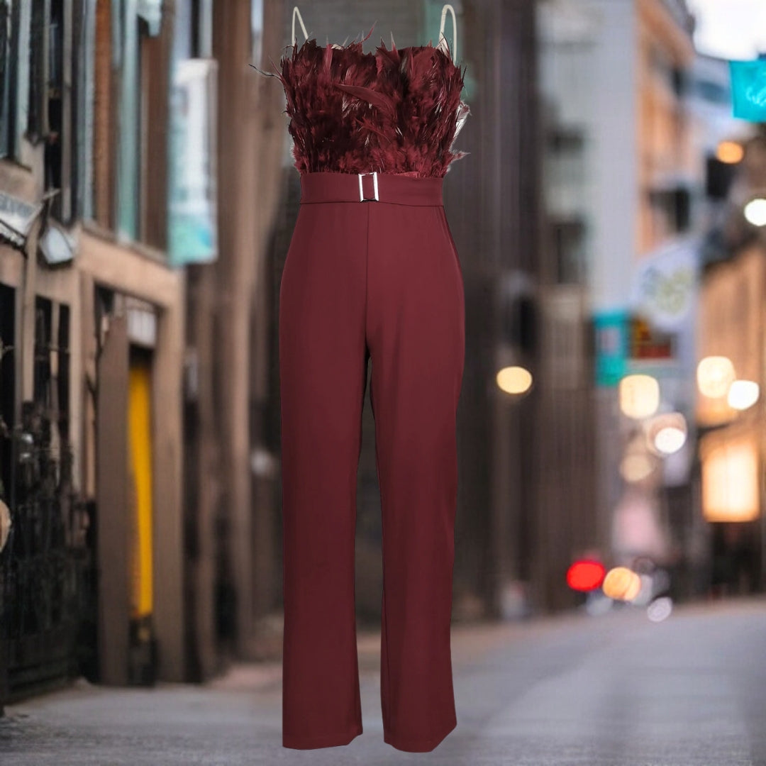 Bettina | Stilig jumpsuit med belte