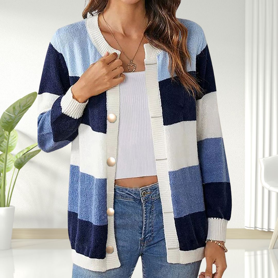 Dona™ Fasjonabel Striper Cardigan