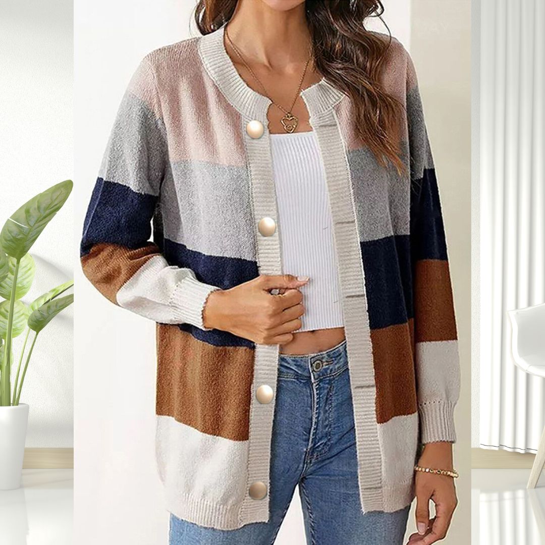 Dona™ Fasjonabel Striper Cardigan