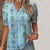 Blonder Dekorasjon Floral Bluse