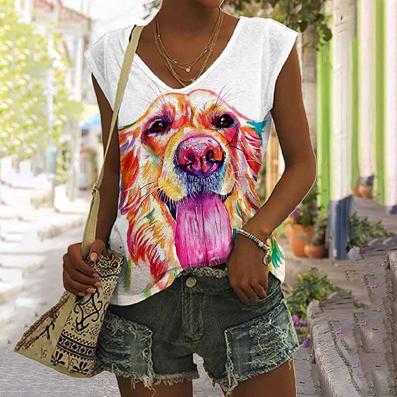 Creative Hundetrykk Tank Top