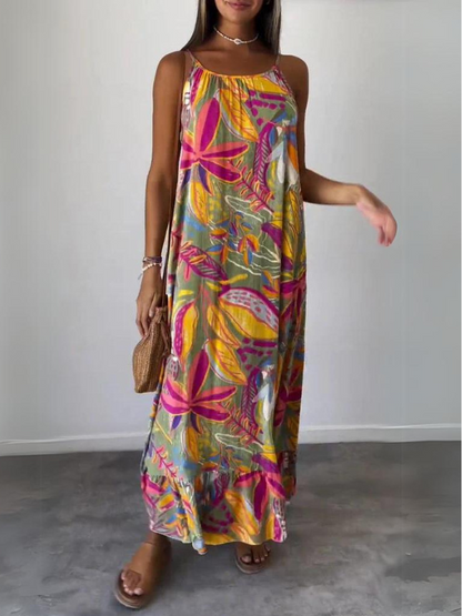 Comfy Printed Long Dress