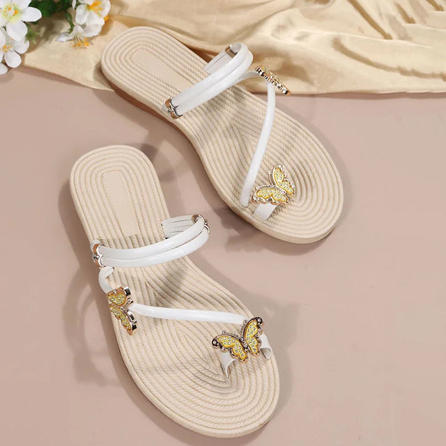 Sommerlig Sandal Med Sommerfuglprint