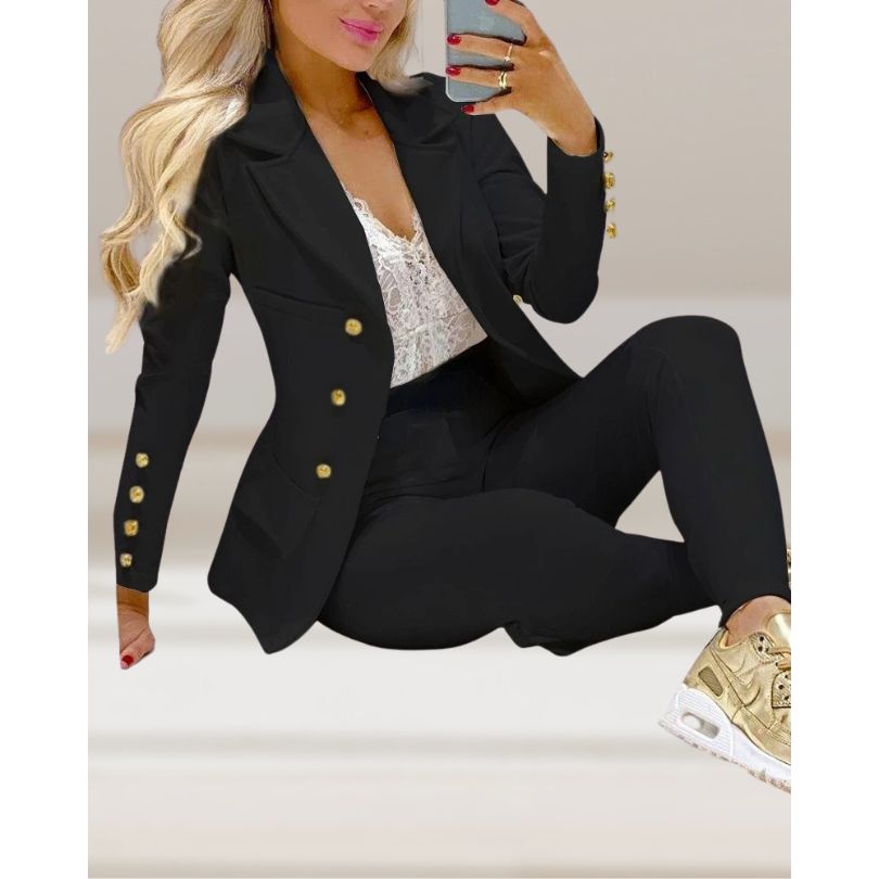 Claire™ Elegant Blazer Top and Pants