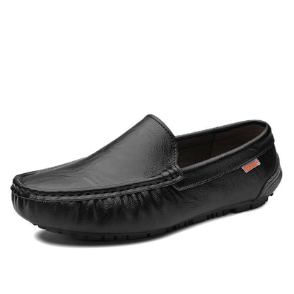 Designer loafers i skinn i britisk stil Loafers