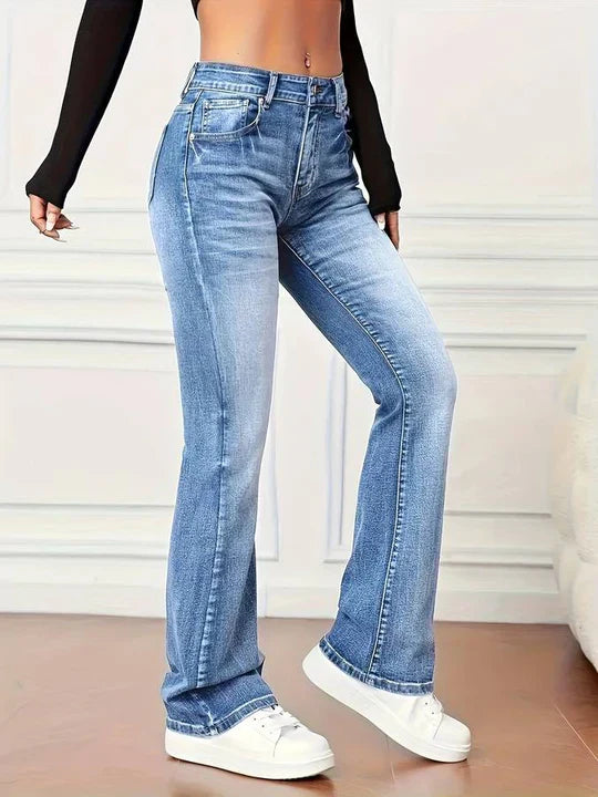 Ravikna | utstrakte jeans med vintage-look og stretch