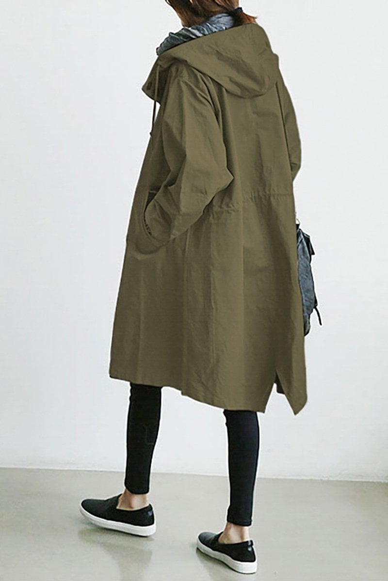 Bellerue - vanntett trenchcoat med hette