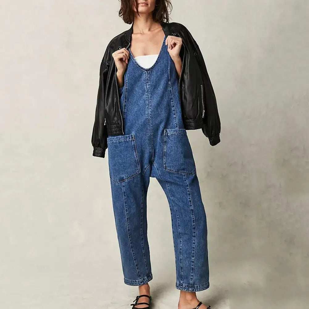 Delaney™ Stilig Denim-jumpsuit