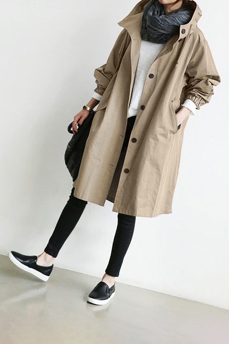 Bellerue - vanntett trenchcoat med hette