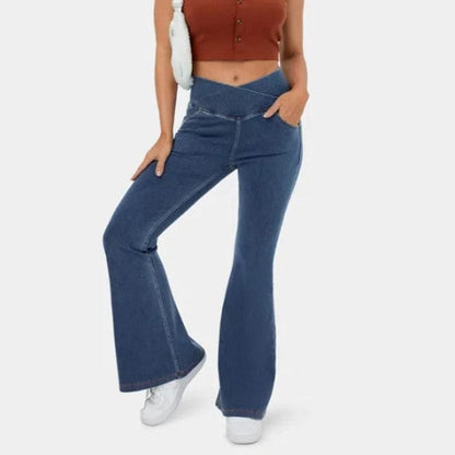 Cassia™ Jeans i Stretch Med Høy Midje