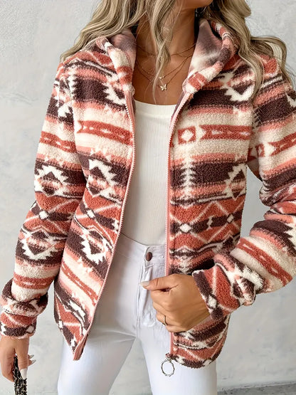 – Woven hoodie with print