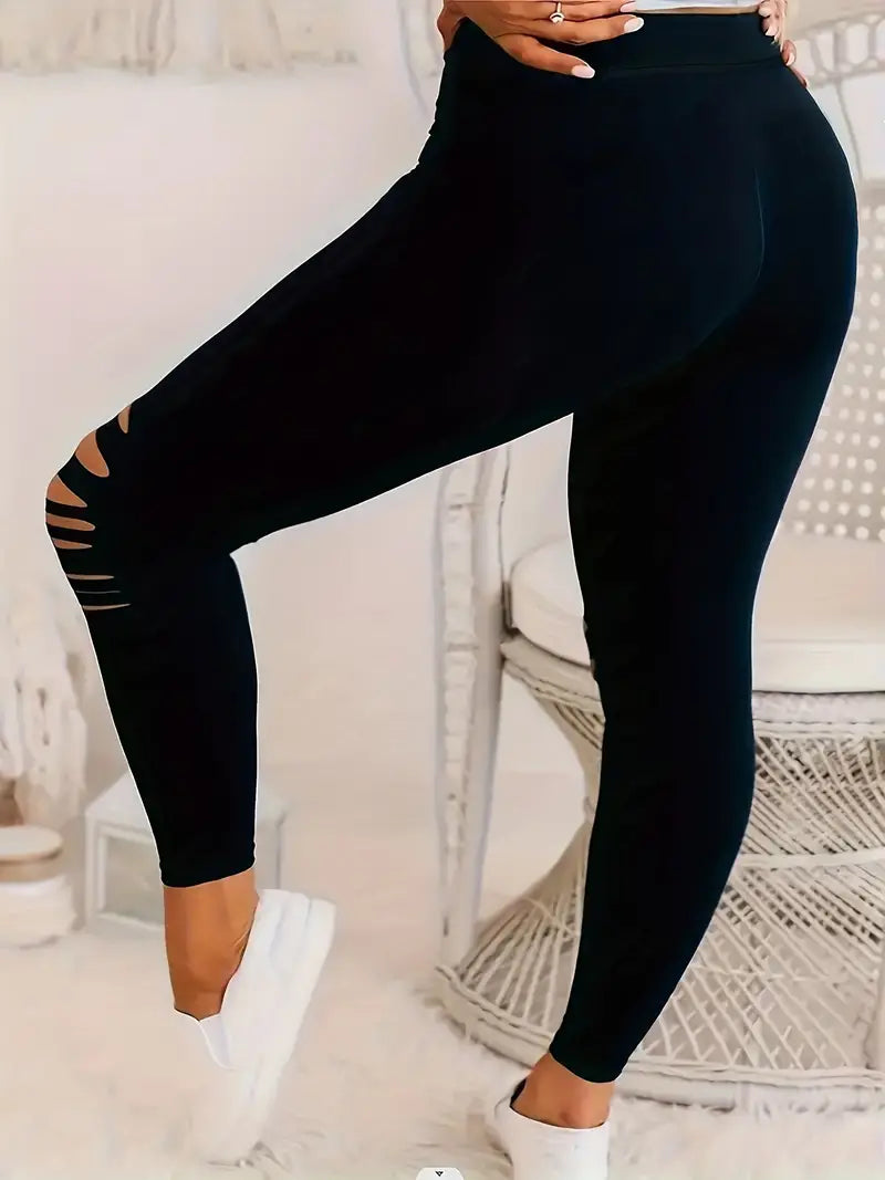 ensfargede leggings