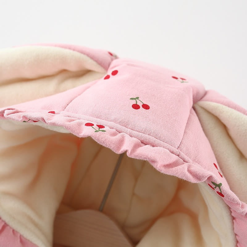 Baby Cherry Bunny Fleece Kåpe med veske