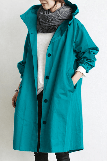 Bellerue - vanntett trenchcoat med hette