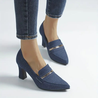 ChicStride Denim Loafers