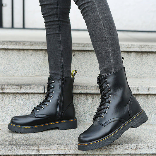 Empress™ | Comfortable boots with lacing and zipper