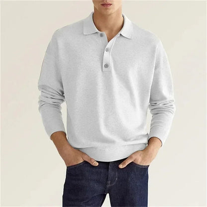 Spring Polo Pullover for menn