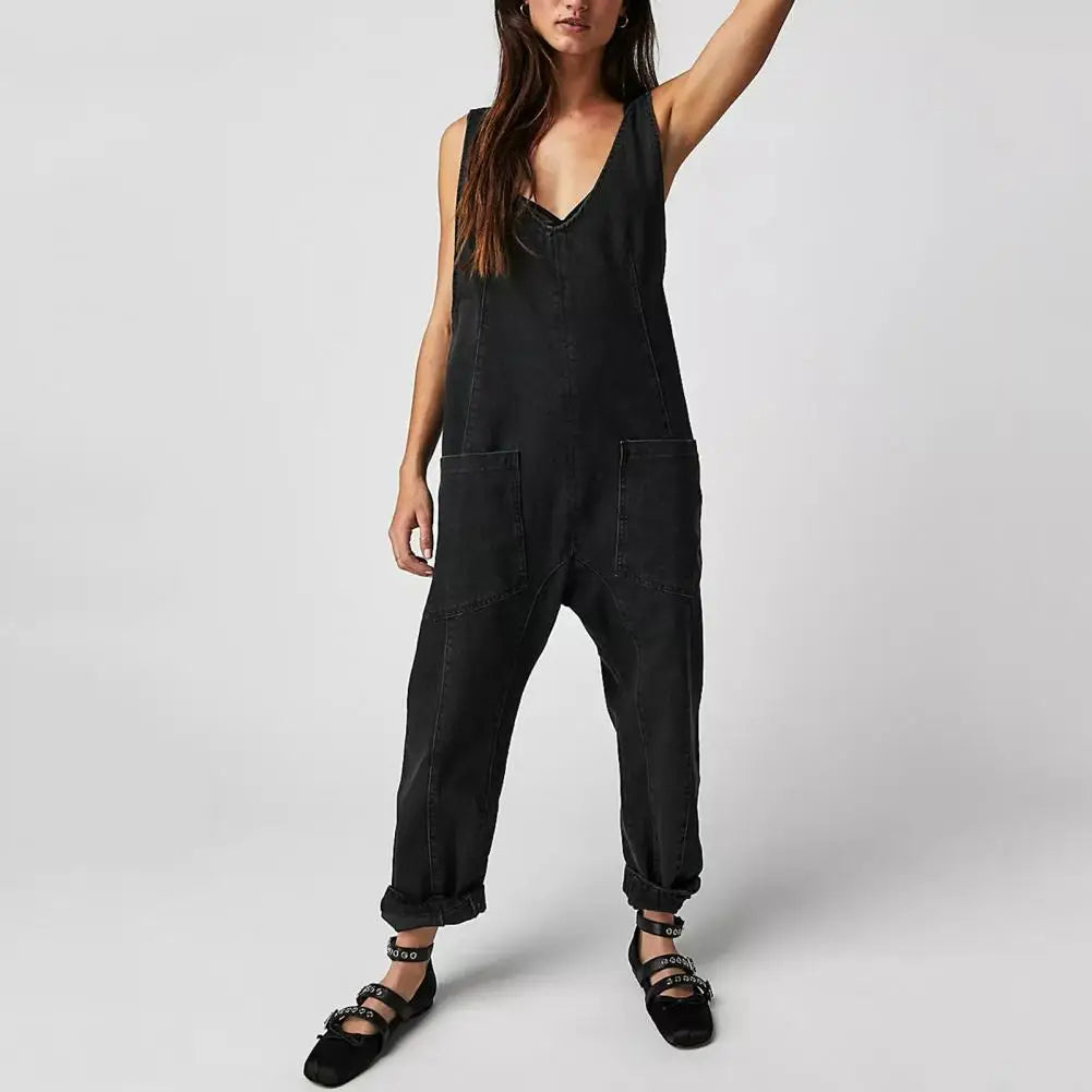 Delaney™ Stilig Denim-jumpsuit