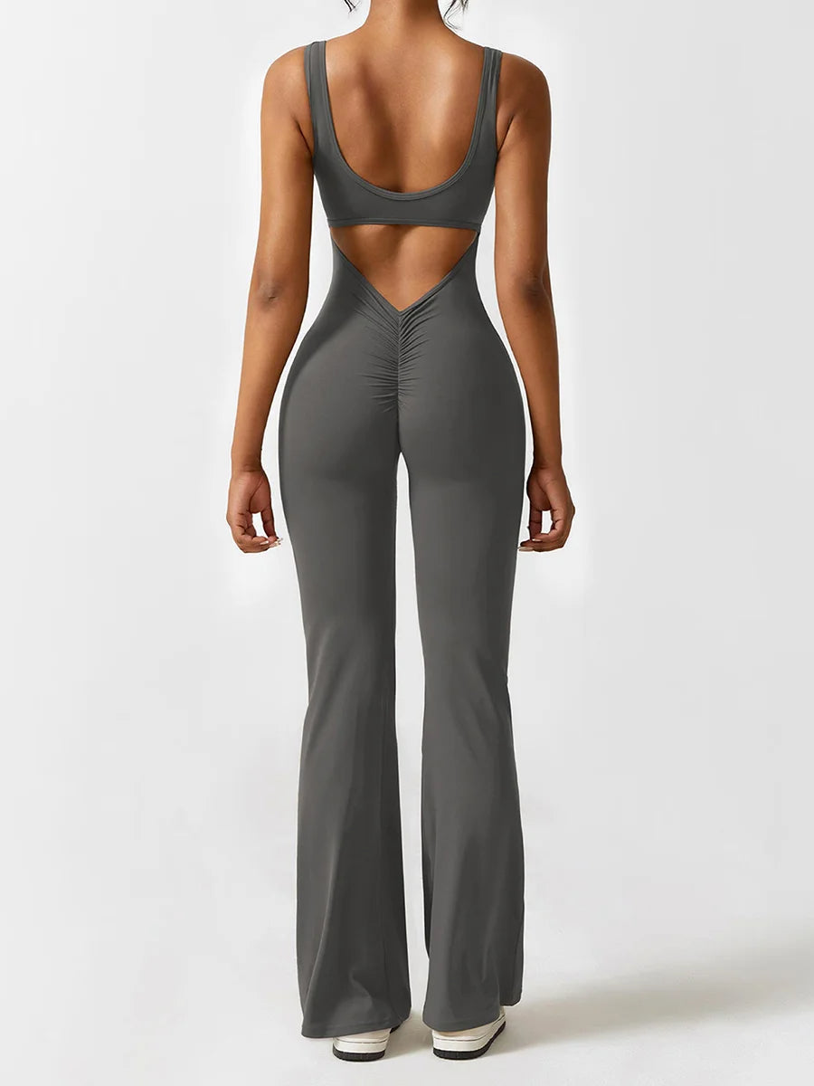 Vibeke™ Backless Flare Jumpsuit