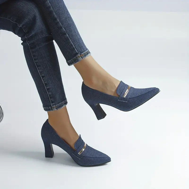 ChicStride Denim Loafers