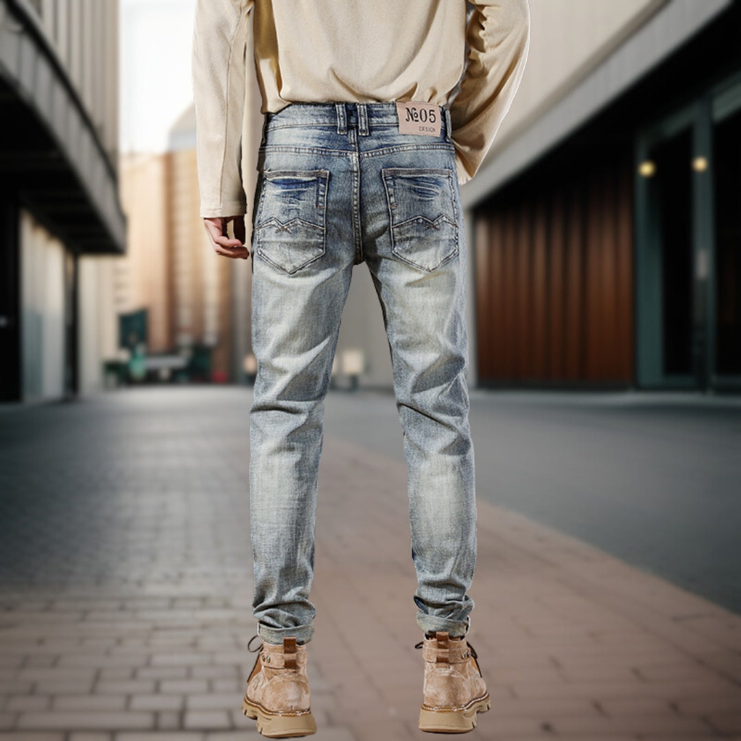 Bastian | Retrojeans med rynker