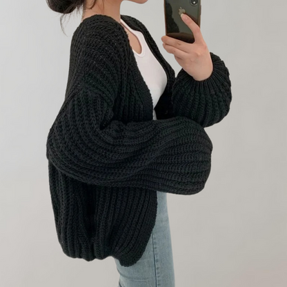 Stilig langermet cardigan for kvinner