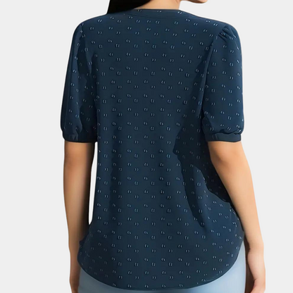 Damesblouse met v-hals