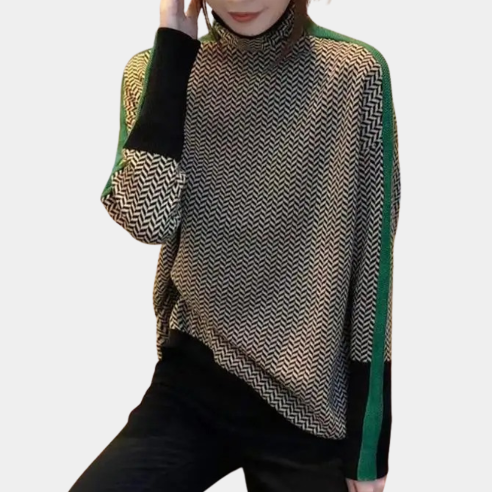 Varm og trendy turtleneck-genser for kvinner