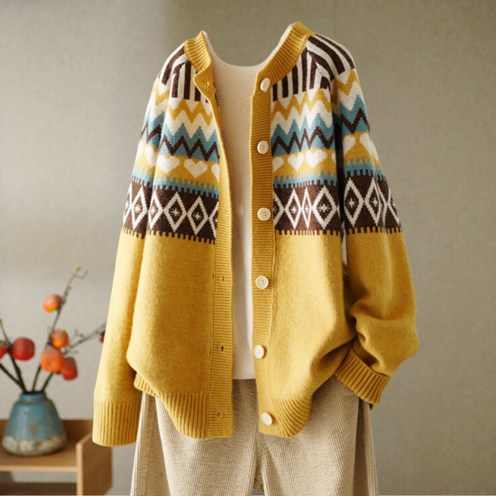 Elegant Vintage Cardigan for Damer