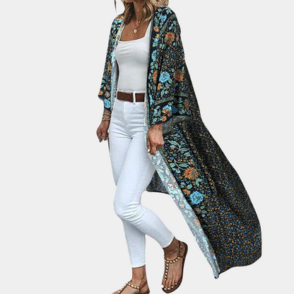 Sommerblomster Bohemsk Langermet Cardigan