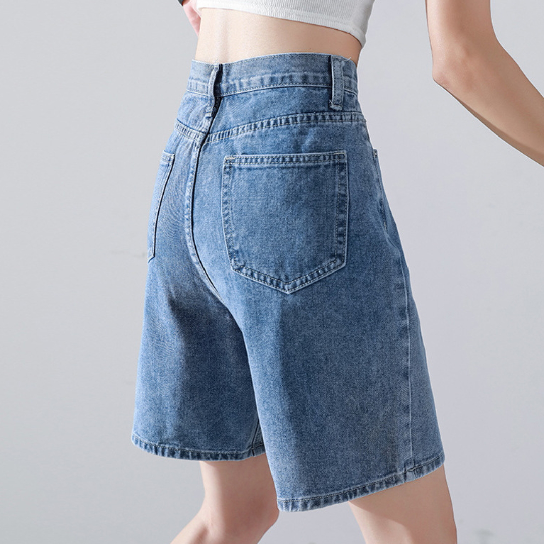 Trendy og Komfortable Denim Shorts for Damer