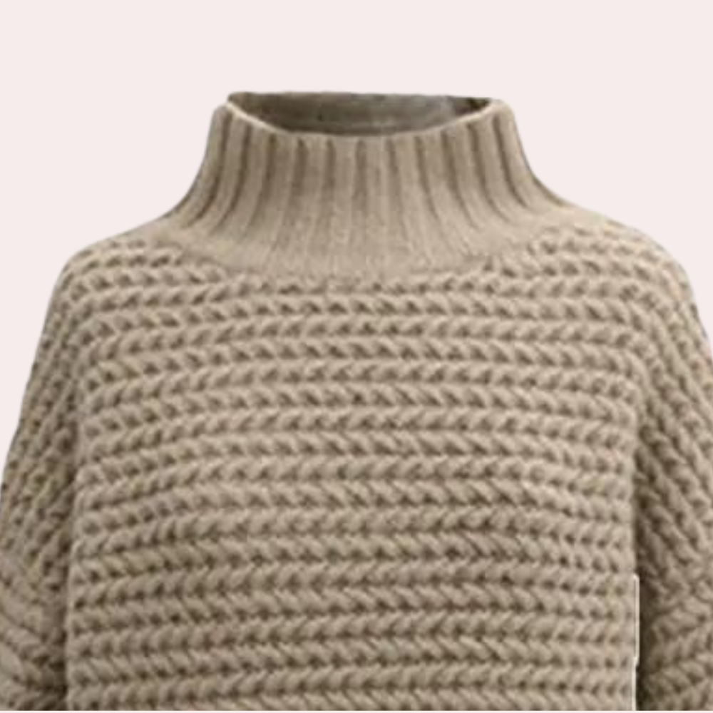 Stilig varm turtleneck-genser for kvinner