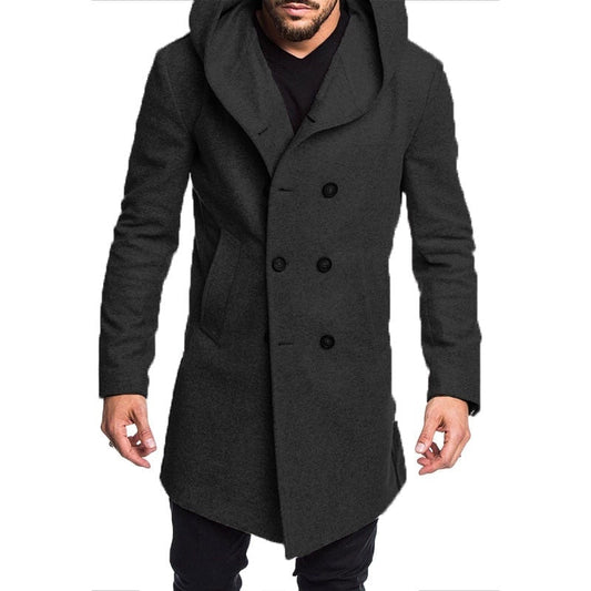 Trenchcoat med hette