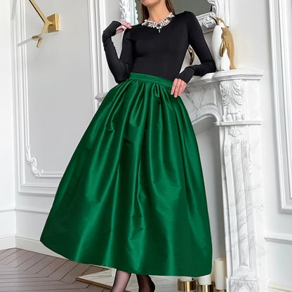 Taffeta ball skirt with fitted top