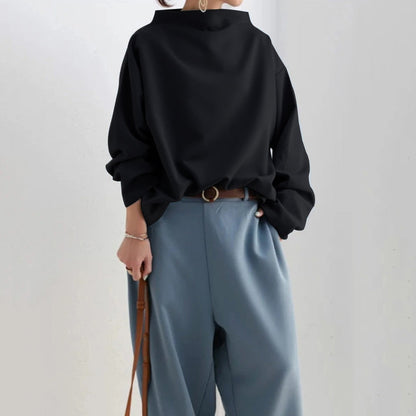 Chic oversize høy hals genser