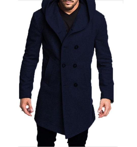 Trenchcoat med hette