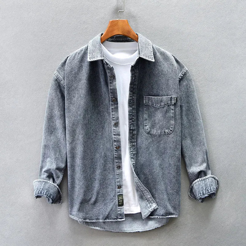 Denim Botton Up-skjorte