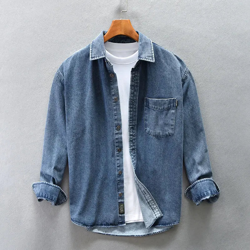 Denim Botton Up-skjorte