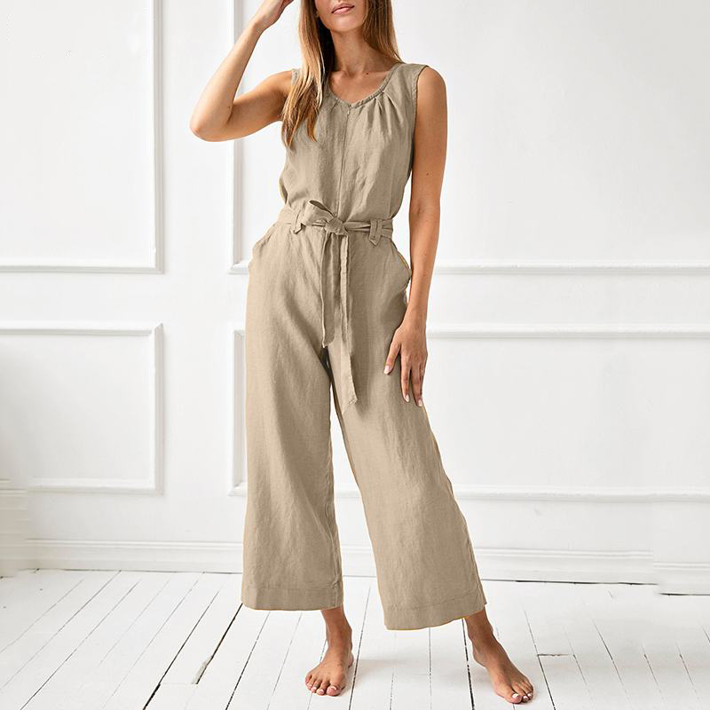 Uformell jumpsuit med vide ben