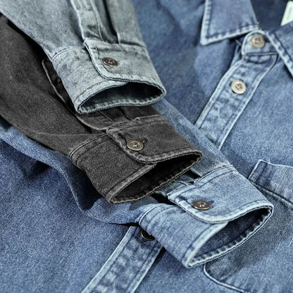 Denim Botton Up-skjorte