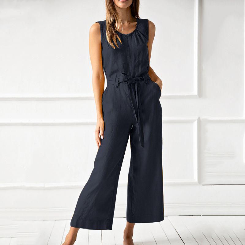 Uformell jumpsuit med vide ben