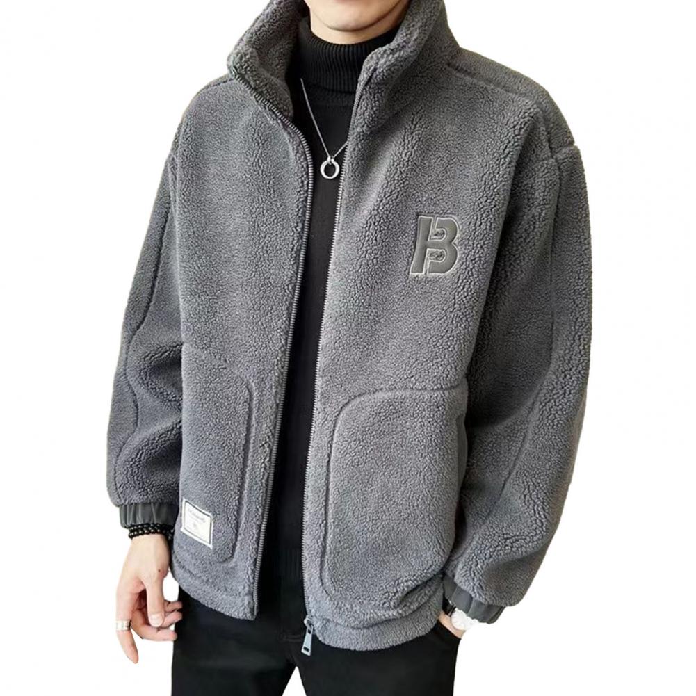 CALEBI | Koselig teddy fleece jacket for men