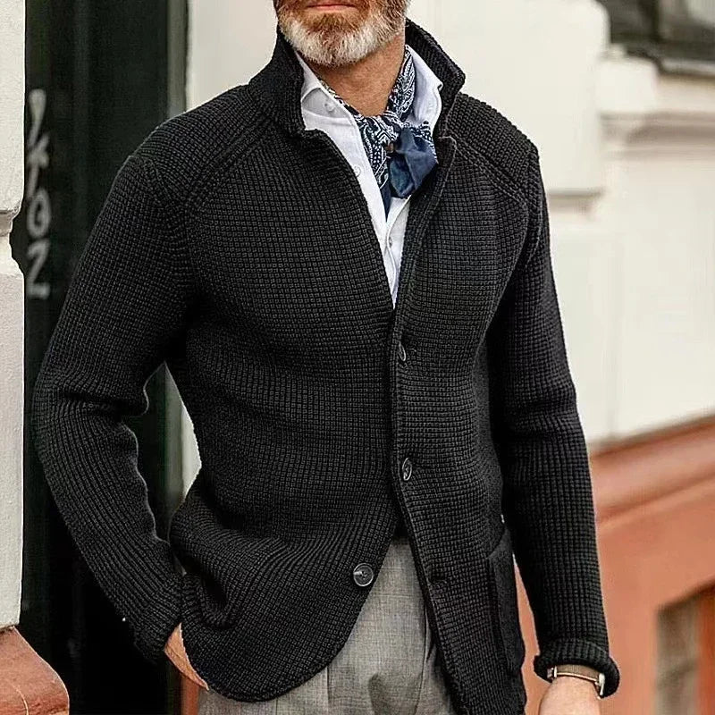 Smal-passform Strikket cardigan