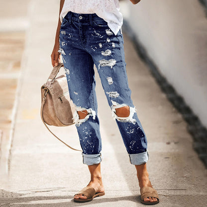 splatter denim