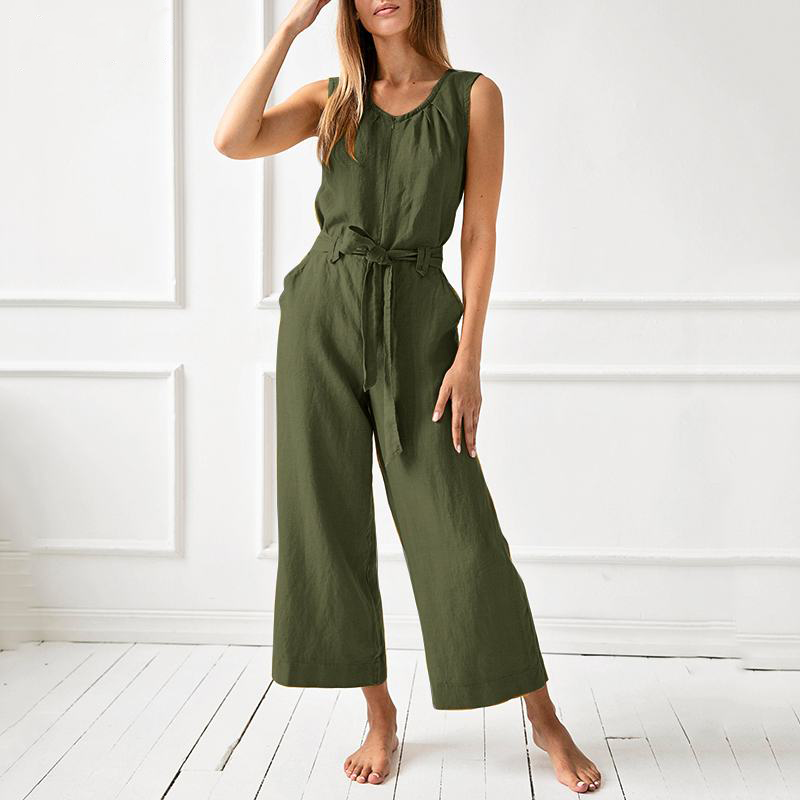 Uformell jumpsuit med vide ben